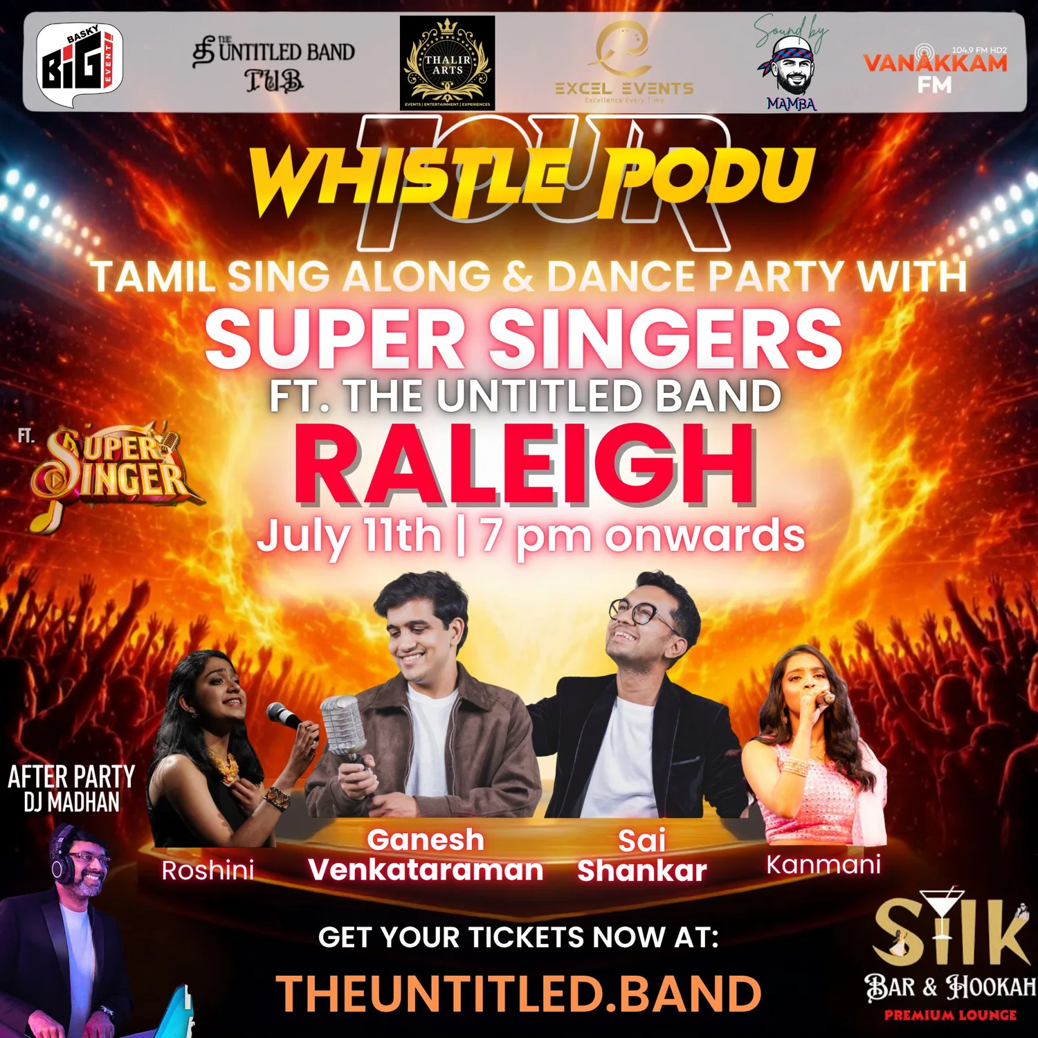 Whistle Podu Tour Raleigh flyer